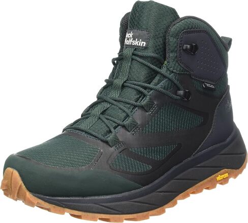 Jack Wolfskin Men's Rebellion Texapore Mid M Hiking Shoe, Phantom/Burly Yellow XT, 13 in Saudi Arabia
