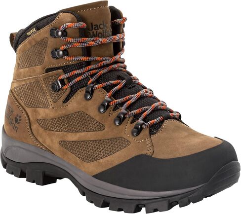 حذاء Jack Wolfskin الرجالي Rebellion Texapore Mid M للمشي لمسافات طويلة، Phantom/Burly Yellow XT، 13 in Saudi Arabia