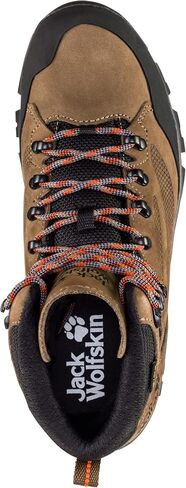 حذاء Jack Wolfskin الرجالي Rebellion Texapore Mid M للمشي لمسافات طويلة، Phantom/Burly Yellow XT، 13 in Saudi Arabia