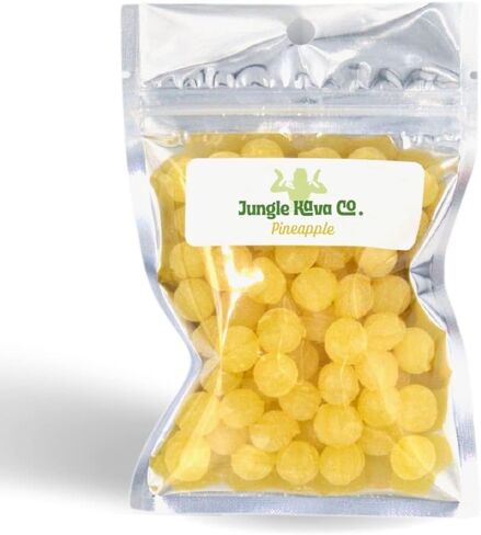 Co. - Kava Hard Candy Drops/Pinapple | Kava Extract Stress Relief Supplement | Natural Calming & Relaxation Aid | 80 MG Kavaloctones Per Serving | 4oz. Bag in Saudi Arabia