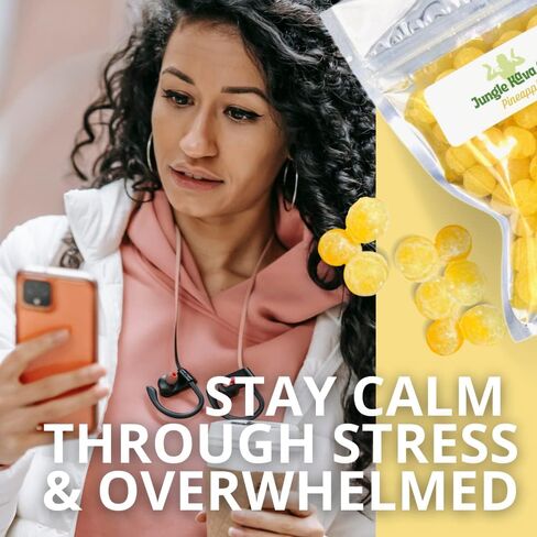 Co. - Kava Hard Candy Drops/Pinapple | Kava Extract Stress Relief Supplement | Natural Calming & Relaxation Aid | 80 MG Kavaloctones Per Serving | 4oz. Bag in Saudi Arabia