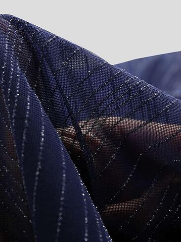 Men's Sheer See Through Mesh Tee Glitter Button Front Short Sleeve T-Shirt Tops in Kuwait