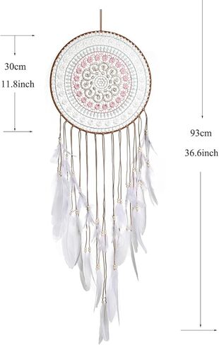 Blue Dream Catchers for Bedroom Adult, Macrame Large Dream Catcher for Wall Hanging Evil Eye Protection Pedant for Home Decor in Kuwait