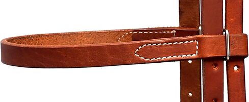 Handcrafted Harness Browband Headstall with Floral Engraved Steel Designer Buckle in Saudi Arabia
