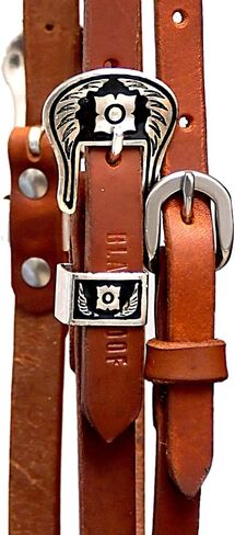 Handcrafted Harness Browband Headstall with Floral Engraved Steel Designer Buckle in Saudi Arabia