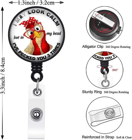 Badge Reel Holder Cute Retractable ID Clip for Nurse Name Tag Card, Funny You're Doing Amazing Sweetie Nursing Doctor Student Medical Work Office in Saudi Arabia