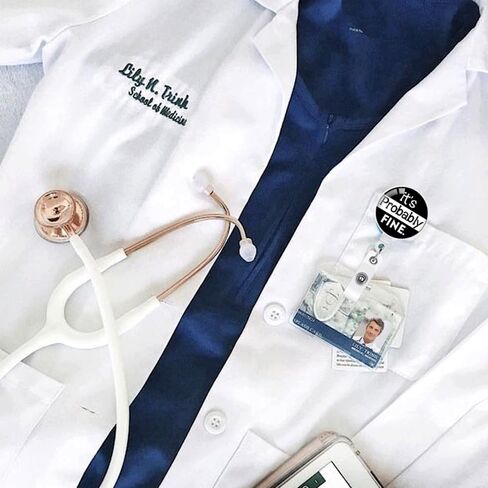 Badge Reel Holder Cute Retractable ID Clip for Nurse Name Tag Card, Funny You're Doing Amazing Sweetie Nursing Doctor Student Medical Work Office in Saudi Arabia