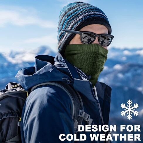 AXBXCX Men's Extreme Cold Weather Face Mask Neck Warmer for Winter Sports in Kuwait