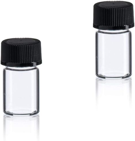 5/8 Dram Amber Glass Vials w/Polycone Caps (5/8Dram w/Polycone Cap (Pack of 3) in Saudi Arabia