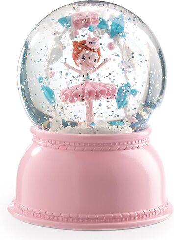 DJECO Snowglobe Nightlight Ballerina - كرة ثلجية رائعة، تذكار، ديكور لغرفة نوم الأطفال وغرفة اللعب - ضوء ليلي مهدئ للرضع والأطفال الصغار - ألعاب للفتيات والأولاد بعمر 3 سنوات فما فوق in Saudi Arabia