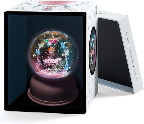 DJECO Snowglobe Nightlight Ballerina - كرة ثلجية رائعة، تذكار، ديكور لغرفة نوم الأطفال وغرفة اللعب - ضوء ليلي مهدئ للرضع والأطفال الصغار - ألعاب للفتيات والأولاد بعمر 3 سنوات فما فوق in Saudi Arabia
