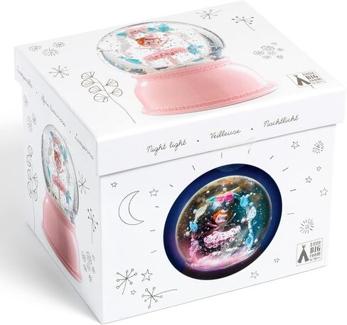 DJECO Snowglobe Nightlight Ballerina - كرة ثلجية رائعة، تذكار، ديكور لغرفة نوم الأطفال وغرفة اللعب - ضوء ليلي مهدئ للرضع والأطفال الصغار - ألعاب للفتيات والأولاد بعمر 3 سنوات فما فوق in Saudi Arabia