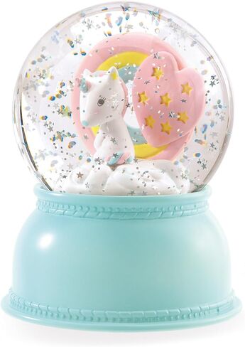 DJECO Snowglobe Nightlight Ballerina - كرة ثلجية رائعة، تذكار، ديكور لغرفة نوم الأطفال وغرفة اللعب - ضوء ليلي مهدئ للرضع والأطفال الصغار - ألعاب للفتيات والأولاد بعمر 3 سنوات فما فوق in Saudi Arabia