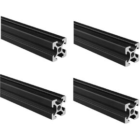 2020 Aluminum Extrusion T Slot 1800mm Long Black 4 Pack, Extruded Aluminum Profile 20 Series European Standard Anodized Linear Rail for 3D Printer Parts and CNC DIY 20 x 20 70.87" 4Pcs (Kwweeoo) in Saudi Arabia