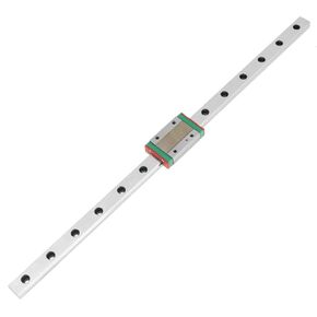 Linear Guide, 1pc MGN12H Miniature Linear Rail Guide 350mm Length 12mm Width + Sliding Block Linear Guide Rail Linear Guide Rail Slide Carriage CNC Router + 2pcs Sliding Block