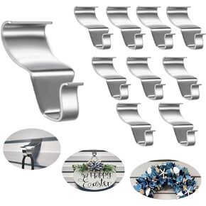 Vinyl Siding Hooks (10 Pack), Heavy Duty Siding Clips, Siding Hooks, No Hole Needed No Damage Vinyl Siding Hanger, Outdoor Hook Hang for Hanging Wreath for Horizontal Gap Vinyl Siding (10 pack)