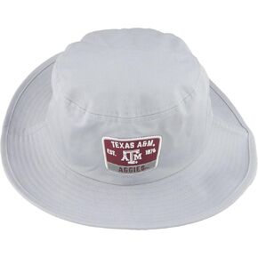 ZHATS Standard NCAA Officially Licensed Bucket Hat Patch Gray Switchback, Grey, Large-X-Large