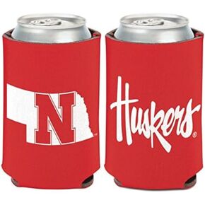 WinCraft NCAA University Nebraska Cornhuskers 1 Pack 12 oz. 2-Sided Can Cooler