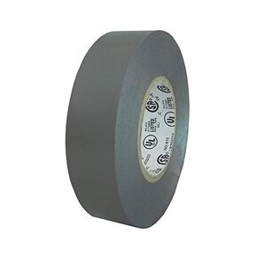 Professional Electrical Tape Electrical Tape UL/CSA Listed CORE. Utility Vinyl Rubber Adhesive Electrical Tape: 3/4IN. X 66FT. - Flame Retardant 1 ROLL Grey