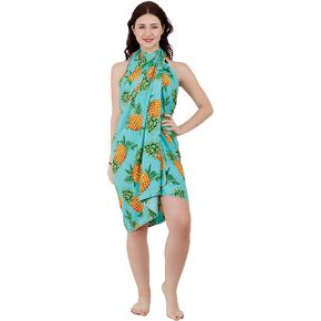 Pineapple Sarong Wraps for Women Mens Beach Pareo Hawaiian Cover up