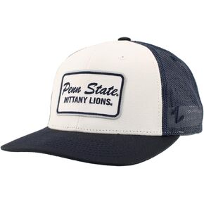 ZHATS Standard NCAA Officially Licensed Trucker Hat Dakota Patch Brick White, One Size