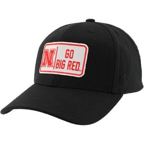 ZHATS Men's Standard NCAA Officially Licensed Fitted Hat ZH Patch Defer Black, Medium