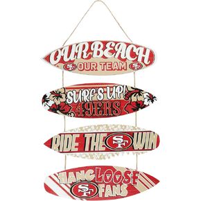 FOCO San Francisco 49ers NFL Fancave Surfboard Sign