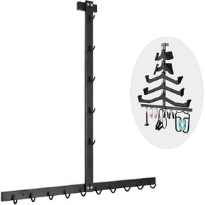 رف تخزين المرفقات المنسدلة للأسفل: معدات لياقة بدنية مثبتة على الحائط قابلة للإزالة - تنظيم رفوف تخزين الصالة الرياضية لتوفير المساحة in Kuwait