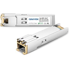 80-Meter 10GBase-T SFP+ to RJ45 Module, Copper RJ45 Ethernet Gbic Transceiver Compatible for Cisco, Meraki, MikroTik, Ubiquiti, Unifi, Netgear, QNAP, D-Link and More, Cat6a/Cat7/Cat8