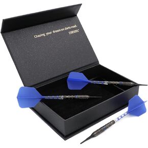 CUESOUL Suspension 19g 90% Tungsten Soft Tip Dart Set with Oil Paint Finished and Unifying ROST T19 Flight