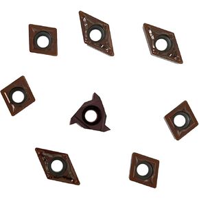 إدراجات تحول كربيد 11IR AG60، DCMT070204، CCMT060204 لحامل أداة تحول 5/16 بوصة، إدراجات قابلة للفهرسة لمخرطة CNC لتصنيع الألومنيوم الصلب، 8 قطع (لتصنيع الفولاذ المقاوم للصدأ) in Kuwait