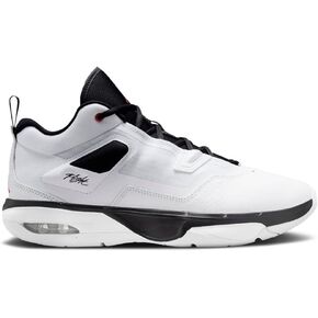 حذاء Jordan Stay Loyal 3 للرجال (FB1396-006، أسود/أبيض/رمادي ذئب/أحمر فارسيتي) مقاس 10 in Kuwait