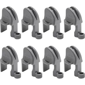 MDEOOSKY 8 Pack Boat Fender Clips, Pontoon Boat Fender Clips for Docking, Sawtooth snap, Pontoon Boat Square Rail Fender Hangers/Adjusters/Clips Work with Ponto Boat Accessories for Bumpers