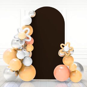 Babenest 6.6Ft Royal Blue Wedding Arch Cover, Spandex Fitted Arch Backdrop Cover for Photography, Round Top Chiara Stand Cover for Party Ceremony Birthday Baby Shower Anniversary Decoration
