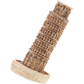 ABOOFAN Leaning Tower of Pisa Model,Miniature Leaning Tower of Pisa Statue Souvenir Figurines Tower Model Kit for Home Desktop Decoration