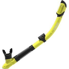 COPOZZ Dry Snorkel, Diving Snorkel for Snorkeling Scuba, Snorkel Gear with Top Dry Valve and Food Grade Silicone Mouthpiece for Adult Youth