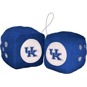 FANMATS 32011 Kentucky Team Color Fuzzy Dice Décor 3" Set