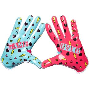 Game Over ERA 9.0s Limited Edition Football Gloves - Men’s Football Receiver Gloves with Sticky ProTac Palms & MassovMesh for Superior Breathability & Durability (Small)