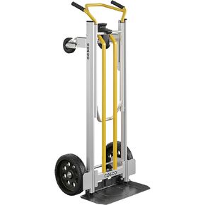 COSCO 12253BBY1E Next Generation 3-in-1 Folding Toe Plate Hand Truck, 800/1000 Pound Weight Capacity, Yellow