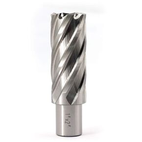 Annular Cutter JESTUOUS 3/4 Inch Weldon Shank 1 Cutting Diameter 2 Cutting Depth with Two-Flat HSS Kit for Magnetic Drill Press,1 Piece