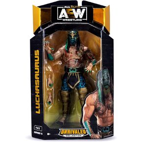 Ringside Luchasaurus - AEW Unrivaled 5 Jazwares Toy Wrestling Action Figure