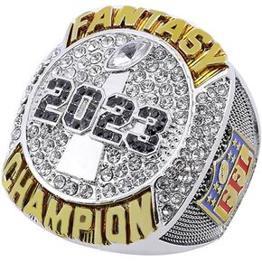 Fantasy Football Ring 2023 big heavy FFL Championship Trophy Ring