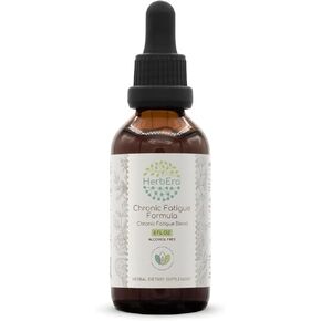 Chronic Fatigue Formula B60 Alcohol-Free Extract Tincture: Siberian Ginseng Root, Ashwagandha Root, Licorice Root, Ginkgo Biloba Leaf, Reishi Mushroom. Chronic Fatigue Blend 2 Fl Oz