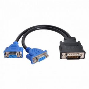 xiwai LFH DMS 59pin Male to Dual DVI RGB VGA Female Extension Cable for GPU Graphics Card Displays