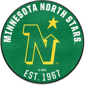 FANMATS 35525 NHL Retro Minnesota North Stars Roundel Rug - 27in. Diameter