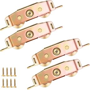 Sliding Screen Door Rollers Sliding Door Wheels Replacement kit(2, Gold)