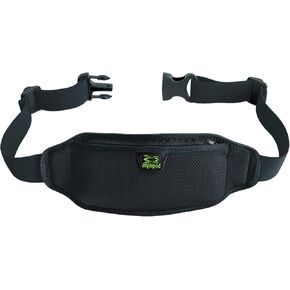 Amphipod AirFlow Lite Waistpack, Minimalist Runners Storage Fanny Waist Pack for Running, Jogging & Walking, Men & Women - Black - L