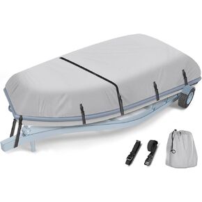 Inflatable Boat Cover, 600D Marine Grade Fade and Tear Resistant Dinghy Cover, Heavy Duty Waterproof and Sunproof Inflatable Boat Cover, Silver