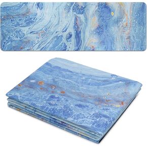Yoga Mat Suede Printed Folding Travel Non Slip Fitness & Exercise Mat for Hot Yoga Pilates by VANILLACHOCOLATE