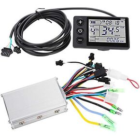 Riuty Motor Controller, Waterproof LCD Display Panel Electric Brushless Controller Kit for Electric, Scooters 24V-48V(36V/48V 350W)